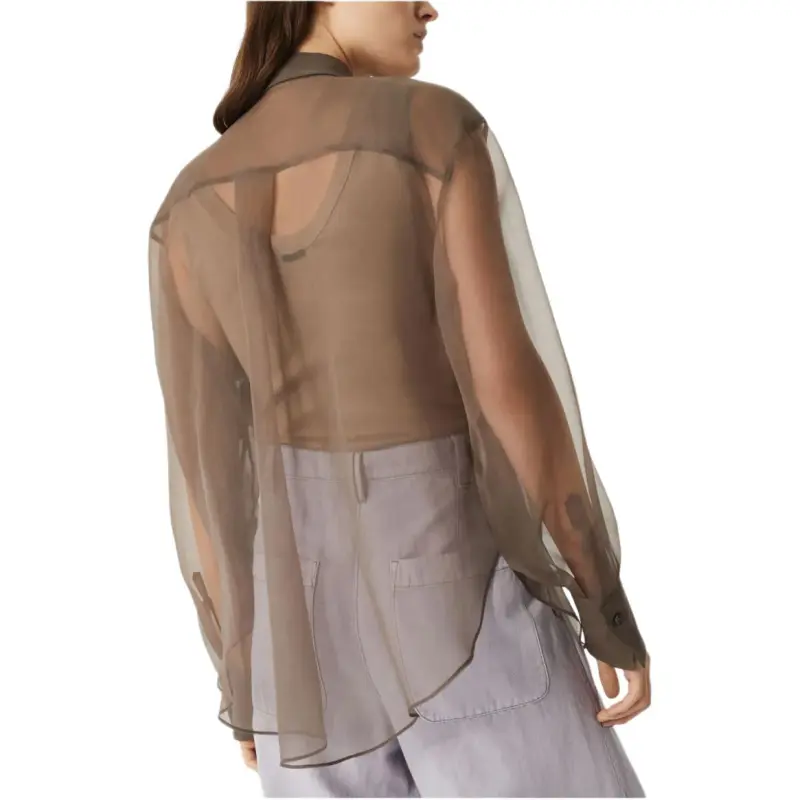 Brunello Cucinelli Herbarium Appliqué Crispy Satin Shirt-5