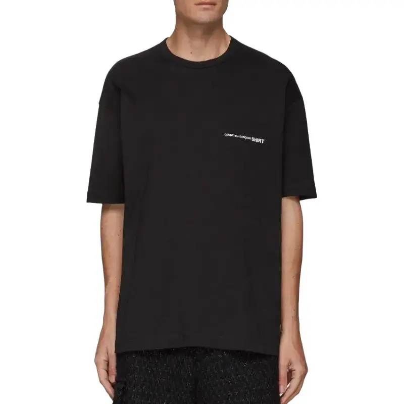 COMME DES GARCONS SHIRT Logo Printed Crewneck T Shirt-4