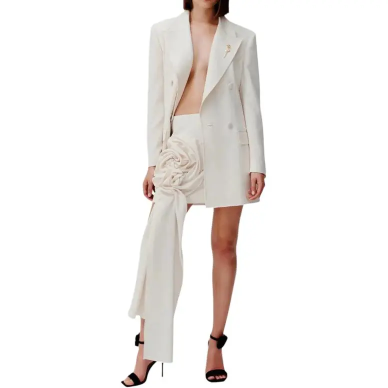 Marella Casual Short Skirts Women's White-2