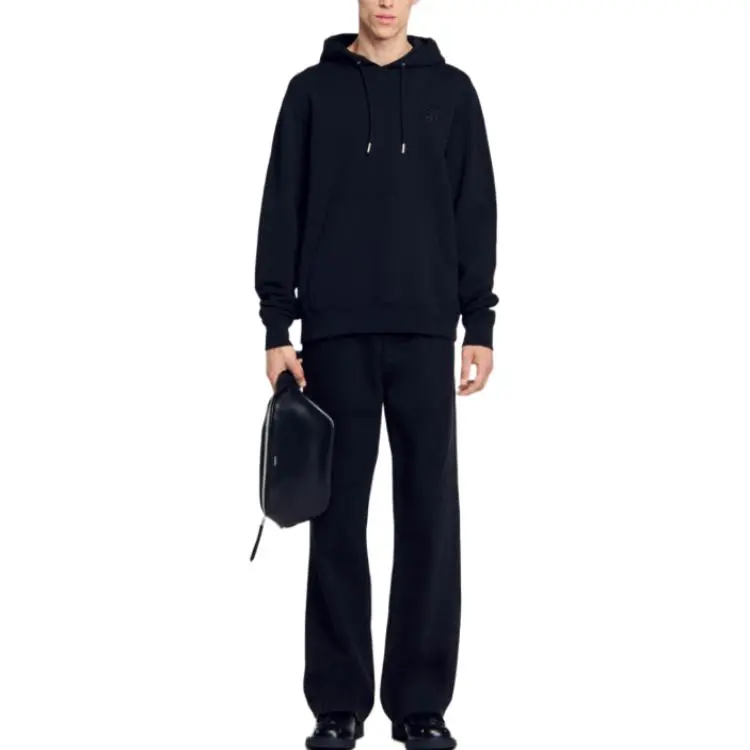 Sandro Logo embroidered Hoodie-3