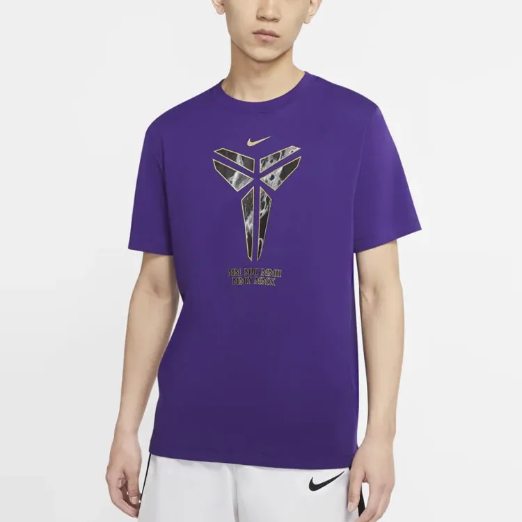 Nike T Shirts Men Purple-2