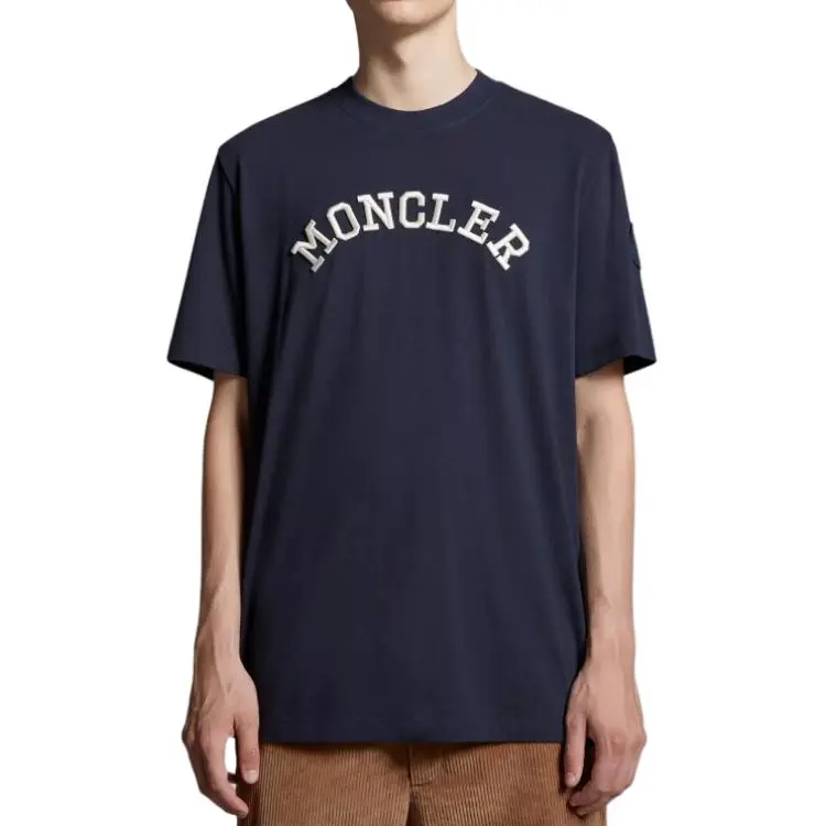 Moncler T Shirts Men Navy-4