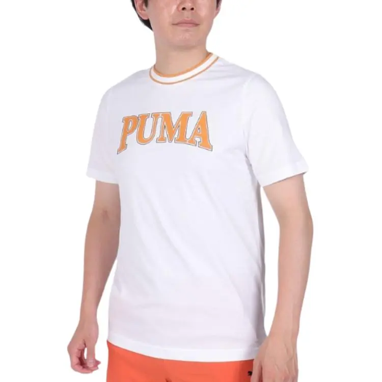 PUMA T Shirts Men White-2