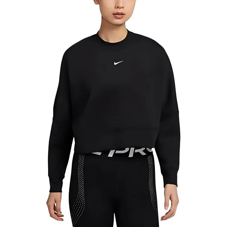 Nike Prima Women's Dri FIT Oversized Crew Neck Cropped Top-2
