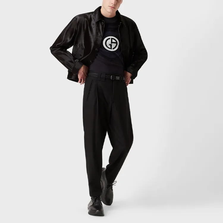 GIORGIO ARMANI T Shirts Men Black-2