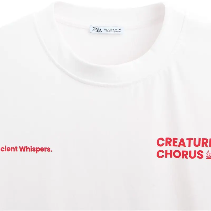 ZARA T Shirts Men White-3