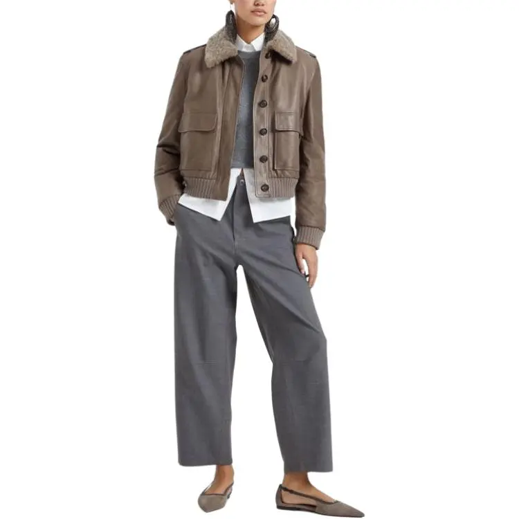 Brunello Cucinelli Jackets Coats Men's Mud Brown-3