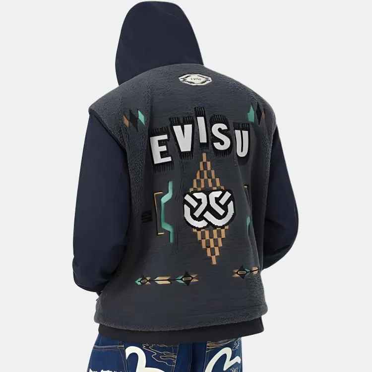 EVISU Casual Sportswear Men's Navy Blue-4