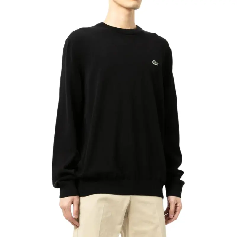 LACOSTE Crocodile embroidered Cotton Sweatshirt-2
