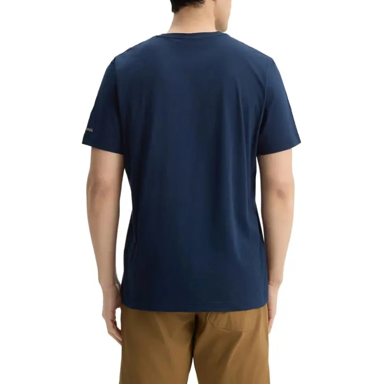 Columbia T Shirts Men Navy Blue-3