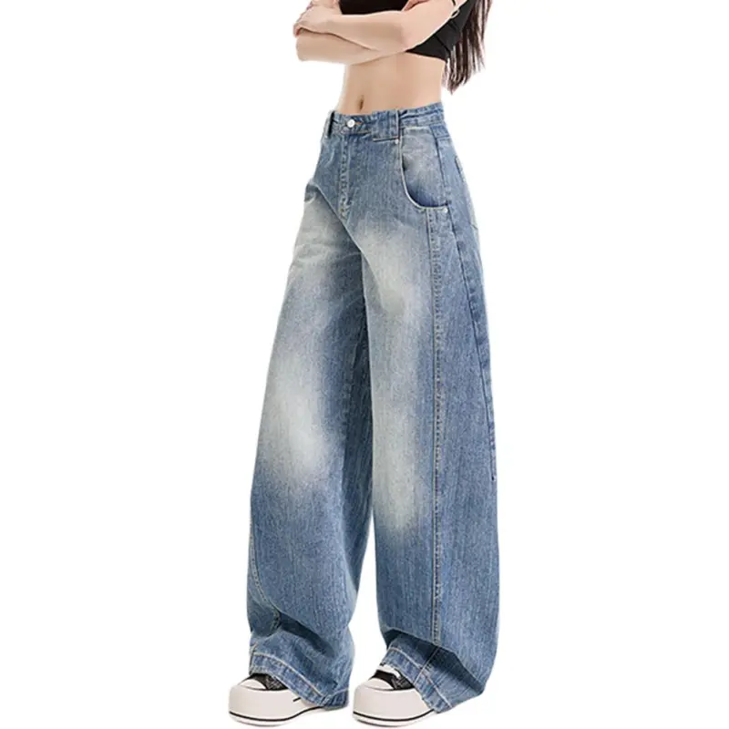 NHZN Jeans Unisex Vintage Blue-2