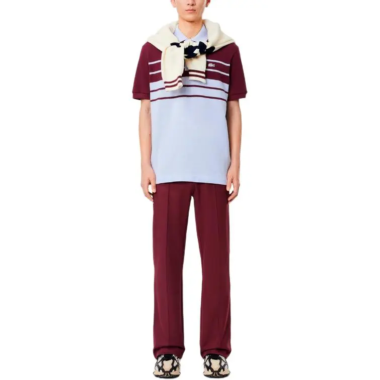 LACOSTE Polo Shirt Men's Bordeaux Red-3