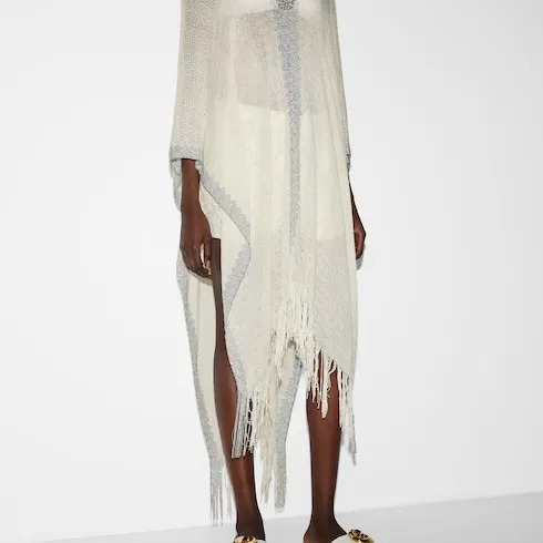 GUCCI Long-Sleeved Dresses Women's Ivory White-11