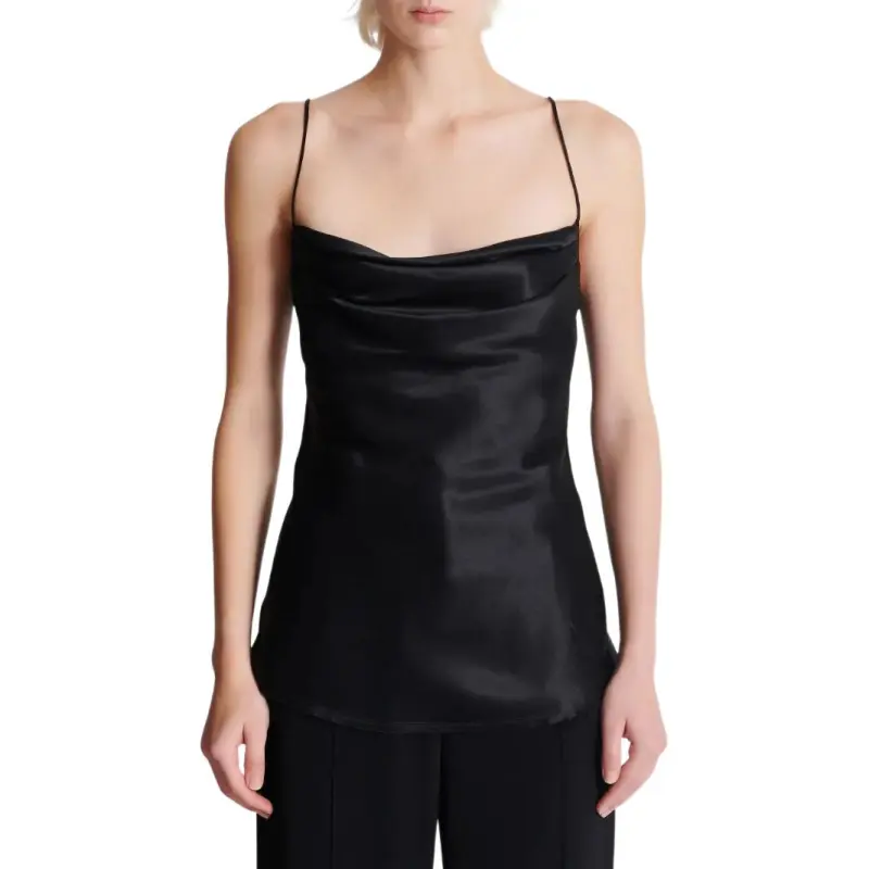 BALMAIN Draped Satin Top-1