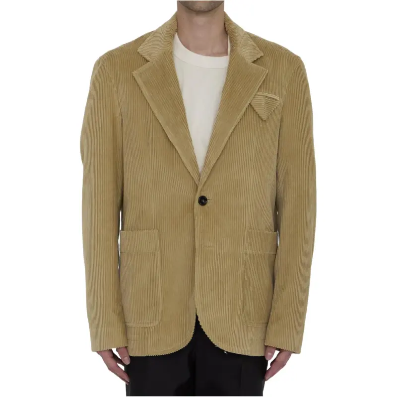 Bottega Veneta Single Breasted Corduroy Jacket-2