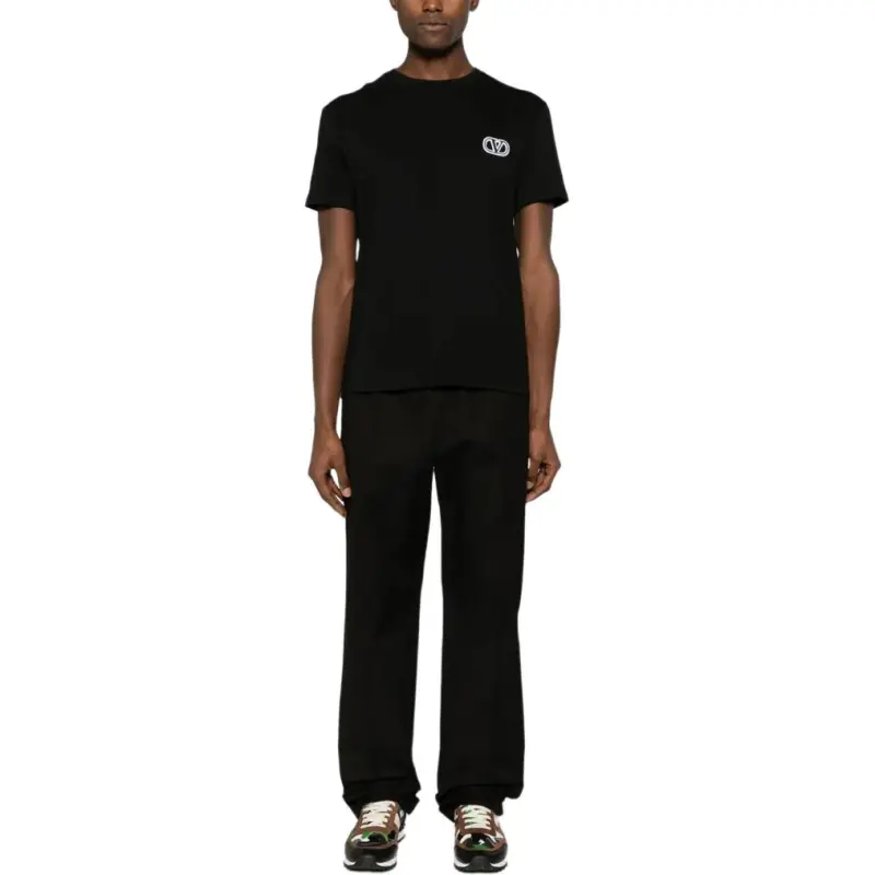 Valentino T Shirt Men's Pure Black-2