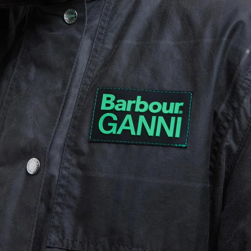BARBOUR X Ganni Waxed Coat-6