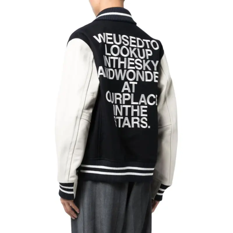 Sacai Interstellar Varsity Button-Up Jacket-4