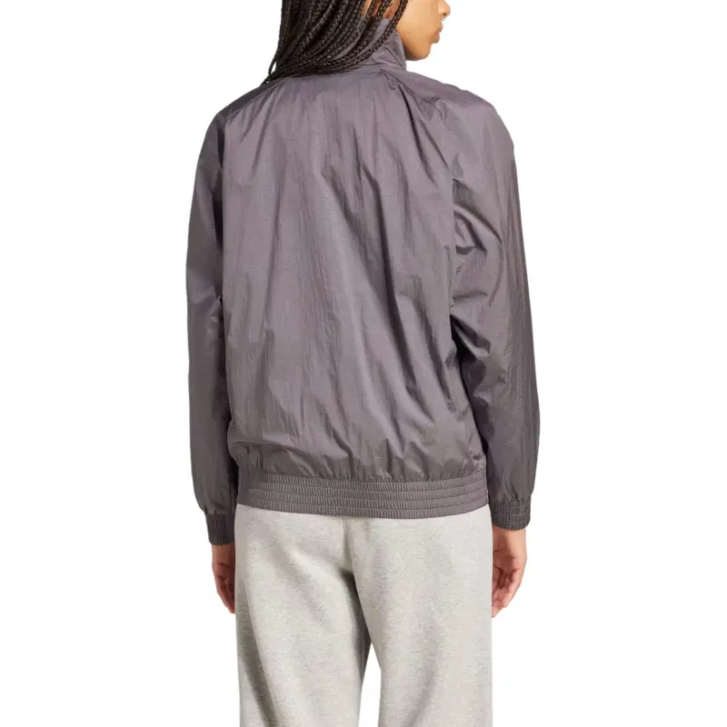 Adidas Women's Mercedes Amg Petronas Formula Team Premium Woven Track Top Grey Strata/Frozen Green-4