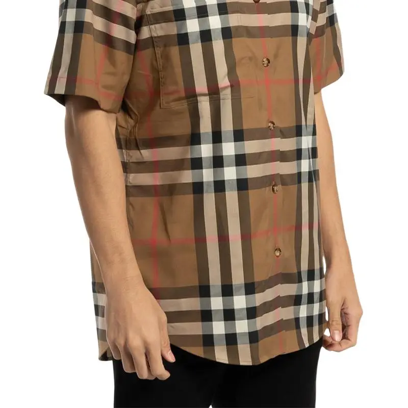 Burberry Shirts Men Brown-2