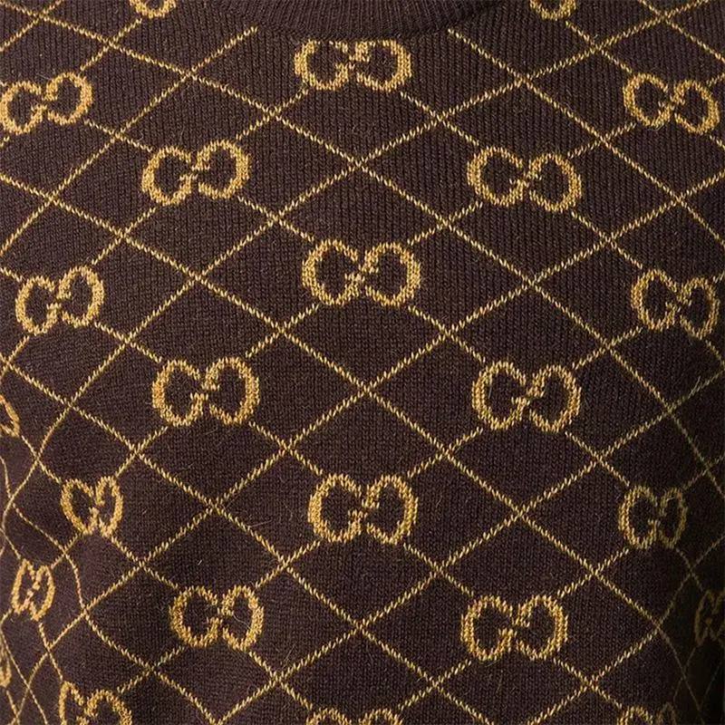 GUCCI Sweaters Men Dark Brown-5