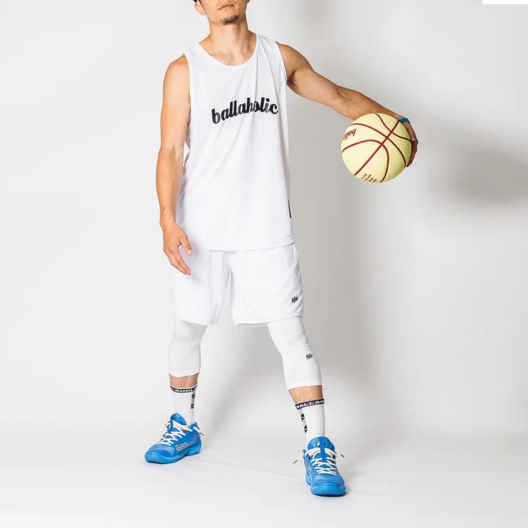 Ballaholic Basketball Jerseys Men's White/Black-1