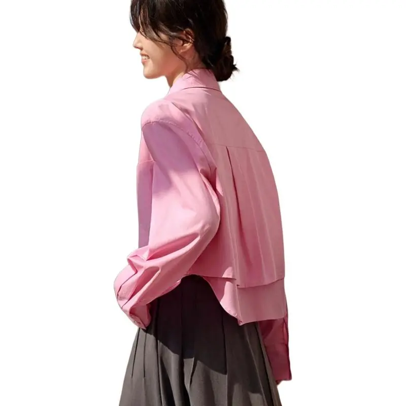 Mu Xiao Xin Shirts Women's Fuchsia-1