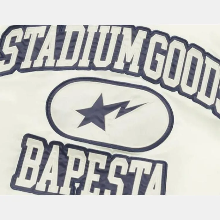 Bape X Stadium Goods Varsity Jacket-5