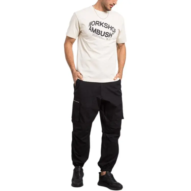 AMBUSH T Shirts Men Light Beige White-4