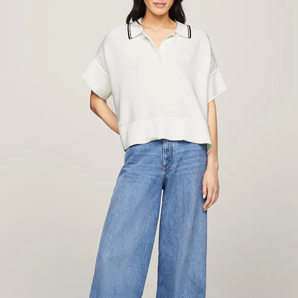 Tommy Hilfiger Polo Shirt Women's White-2