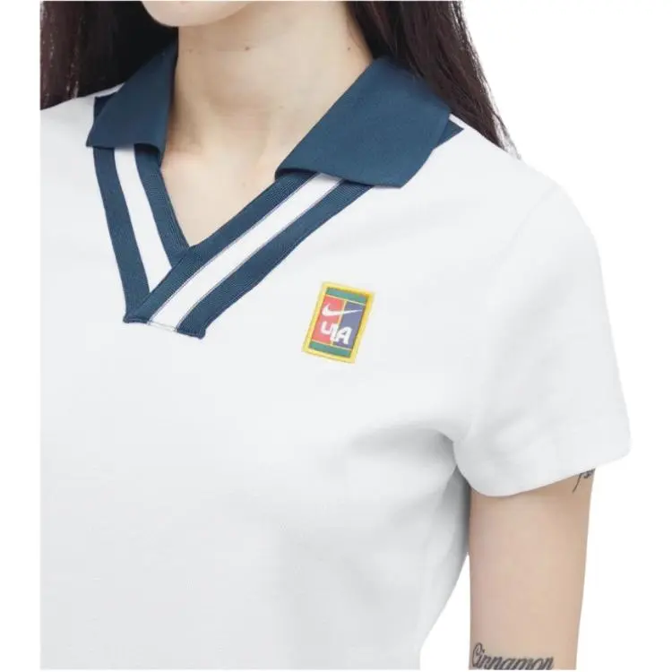 Nike X Yoon Women's Short Sleeve Polo White/Armory Navy-4