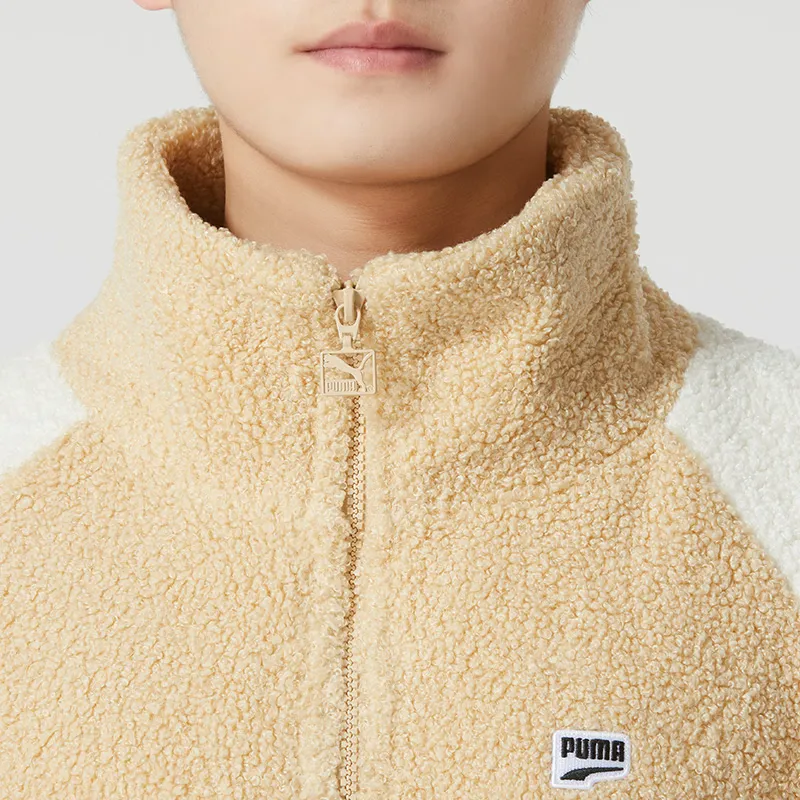 PUMA Velvet Jackets Unisex Coffee-5