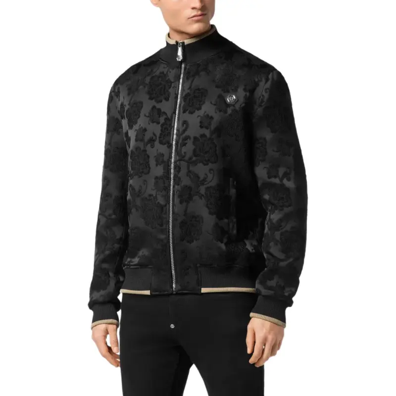 PHILIPP PLEIN Jacquard Flowers Bomber Jacket-3