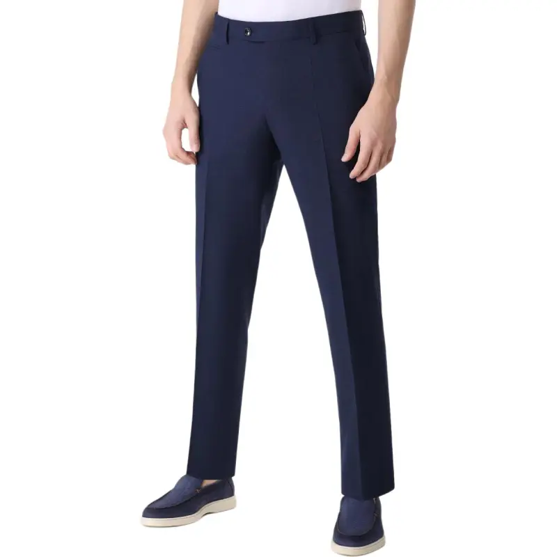 HUGO BOSS SS24 Suit Trouser Men's Dark Mixed Blue-4