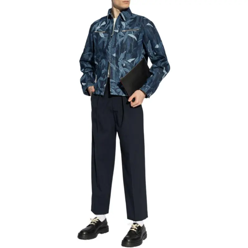 KENZO Decorative Pattern Denim Jacket-3