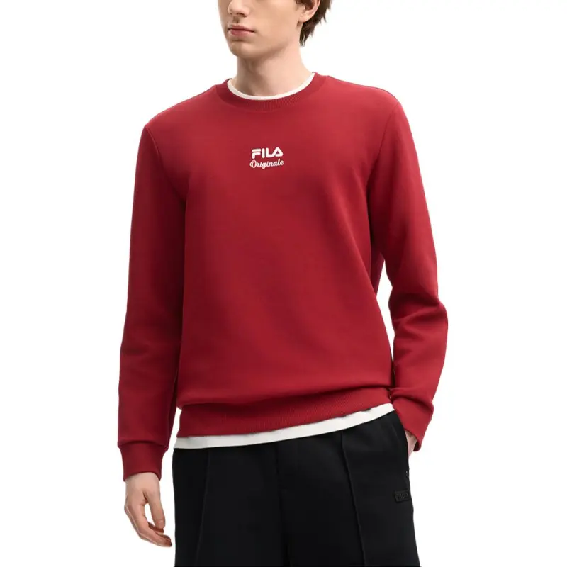 FILA ORIGINALEBIELLA Sweatshirt Men's Rose Burgundy-2