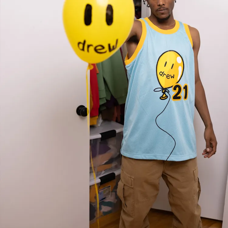 Drew House Mesh Joy Basketball Jersey-4