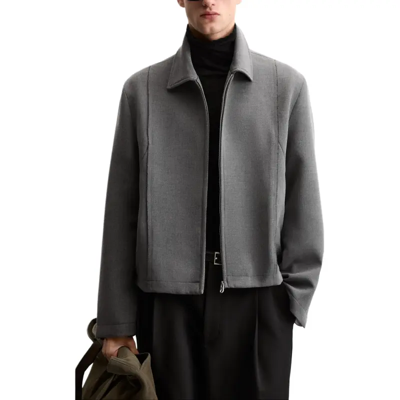 ZARA Jackets Men Gray-2