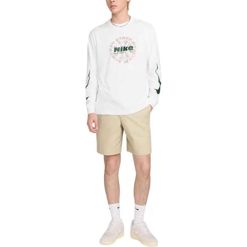 Nike Sportswear T Shirt Men's White/Fur-2