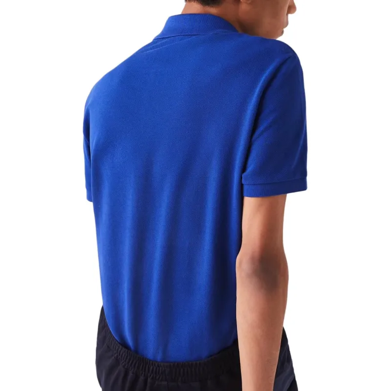 LACOSTE Logo patch Cotton Polo Shirt-3
