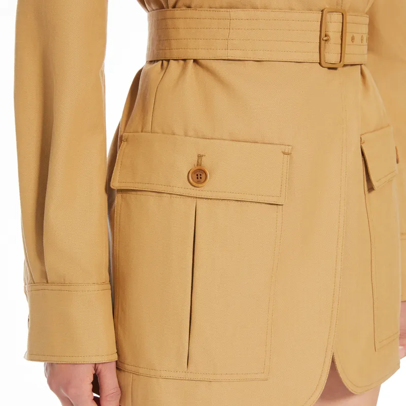 MaxMara Pacos Belted Long Sleeved Jacket-5