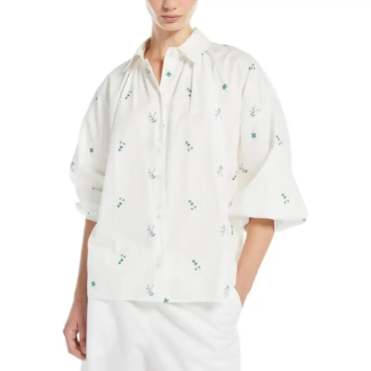 WEEKEND MaxMara Gilly Floral embroidered Shirt-1