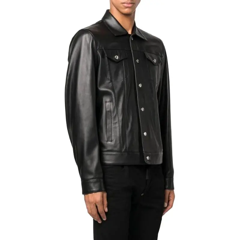 DSQUARED2 Button up Leather Shirt-2