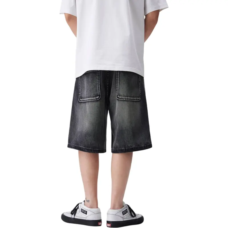 SNOW FLYING Denim Shorts Unisex-4