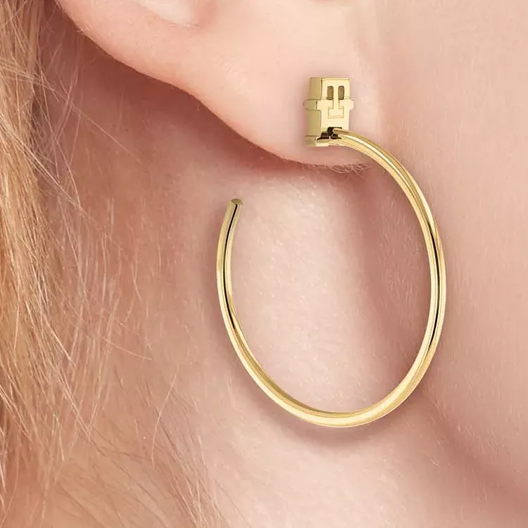 Tommy Hilfiger Stainless Steel Earrings Women's Gold-1
