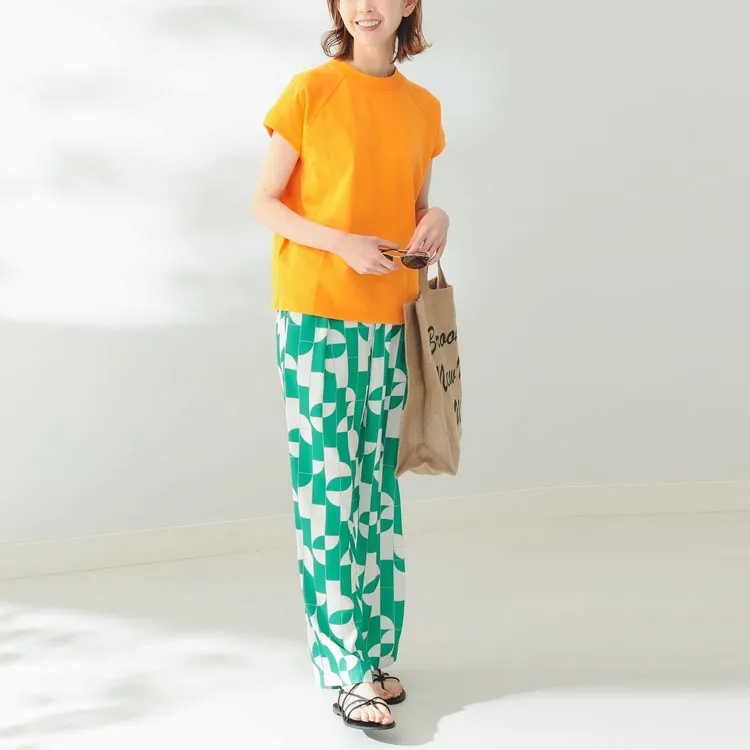 Beams Casual Pants Women's Green-3