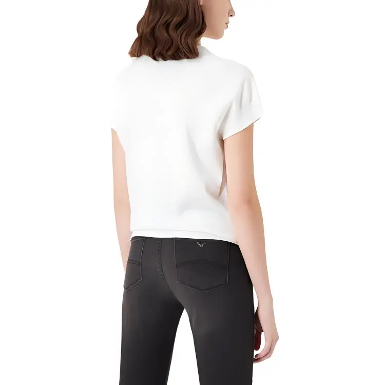 EMPORIO ARMANI Raglan Sleeve T Shirt Women's White-3