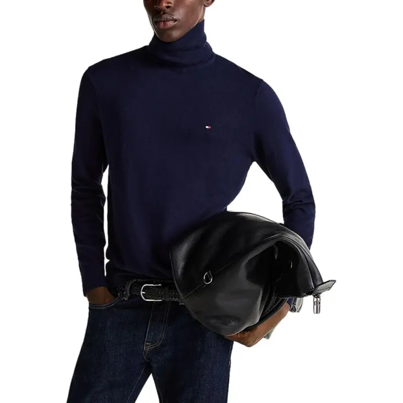 Tommy Hilfiger Logo-embroidered Turtleneck Jumper-4