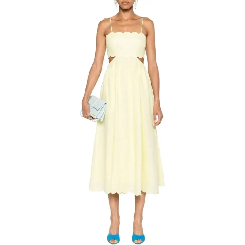 Zimmermann Halliday Linen Midi Dress-1