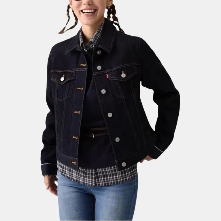 Levi's Denim Jacket Women's Dark Blue-2